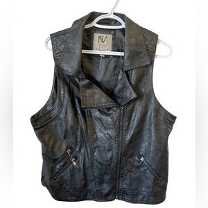 NWOT Nevada Faux Leather Vest SIZE XL